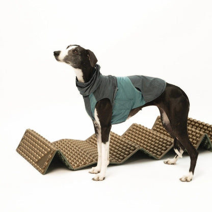 Doug & Doff Dog WeatherFlex VortexWrap Jacket - Grey Blue